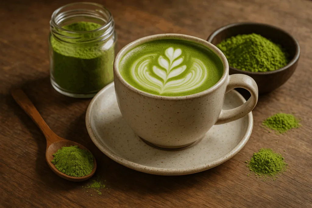 Illustration af bedste matcha pulver