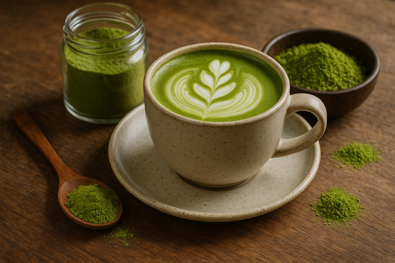 Illustration af bedste matcha pulver