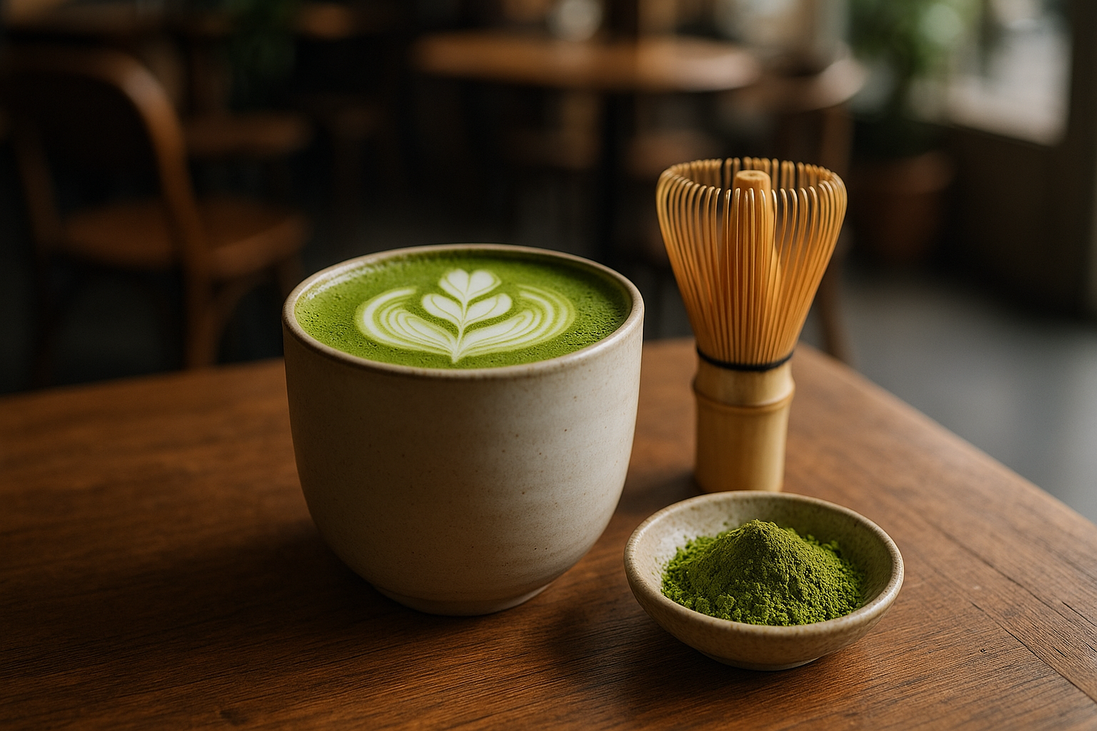 Illustration af hvad er matcha