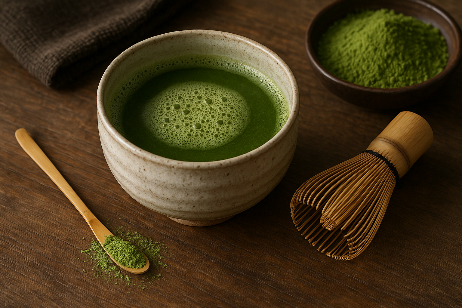 Illustration af ceremonial matcha