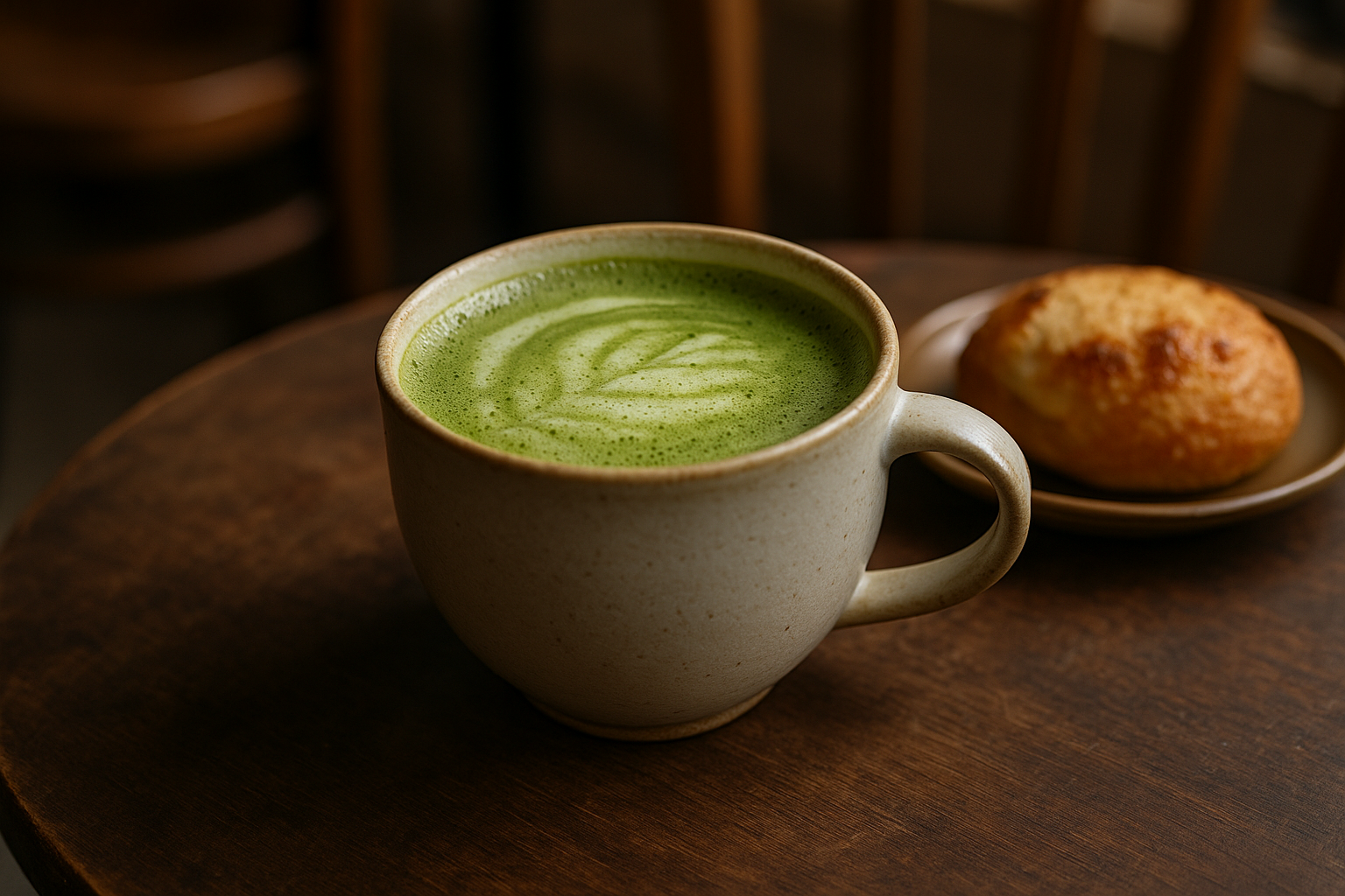 Illustration af matcha benefits