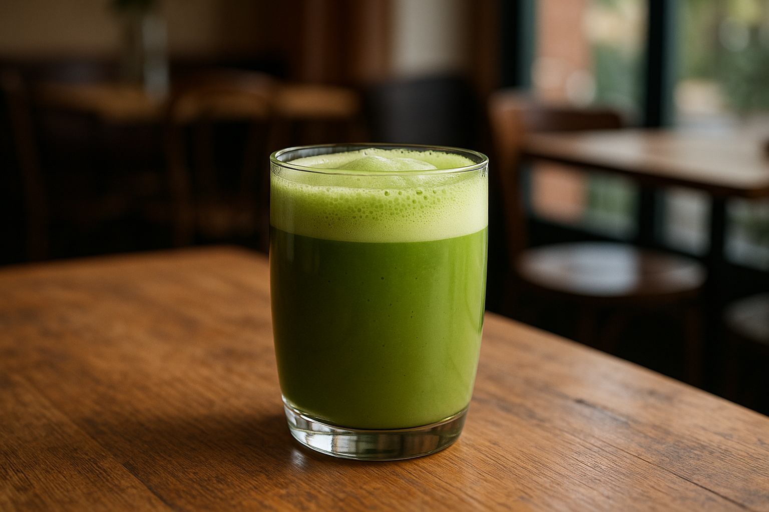 Illustration af matcha glas