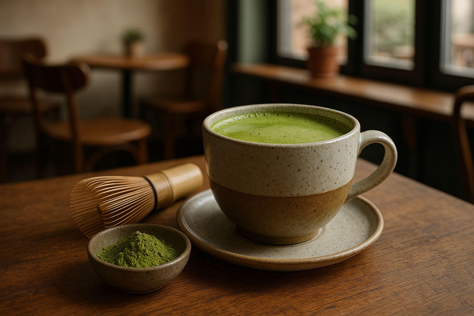 Illustration af matcha køb