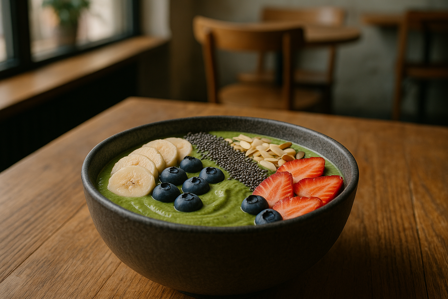 Illustration af matcha skål