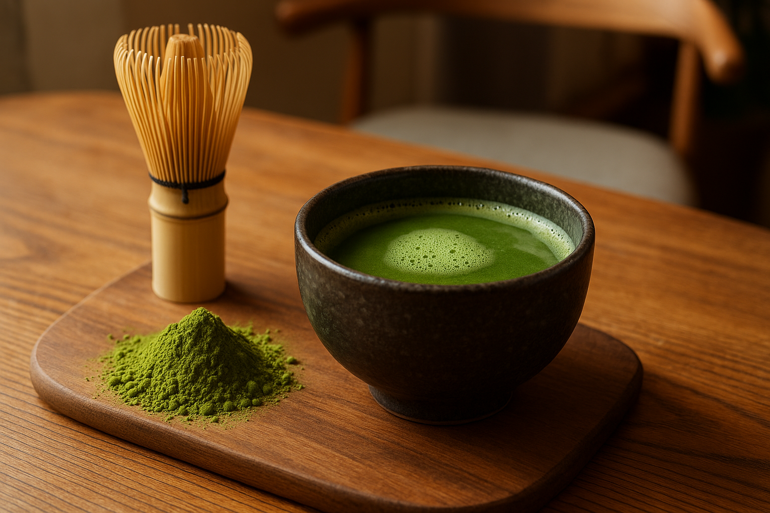 Illustration af matcha te bedst i test