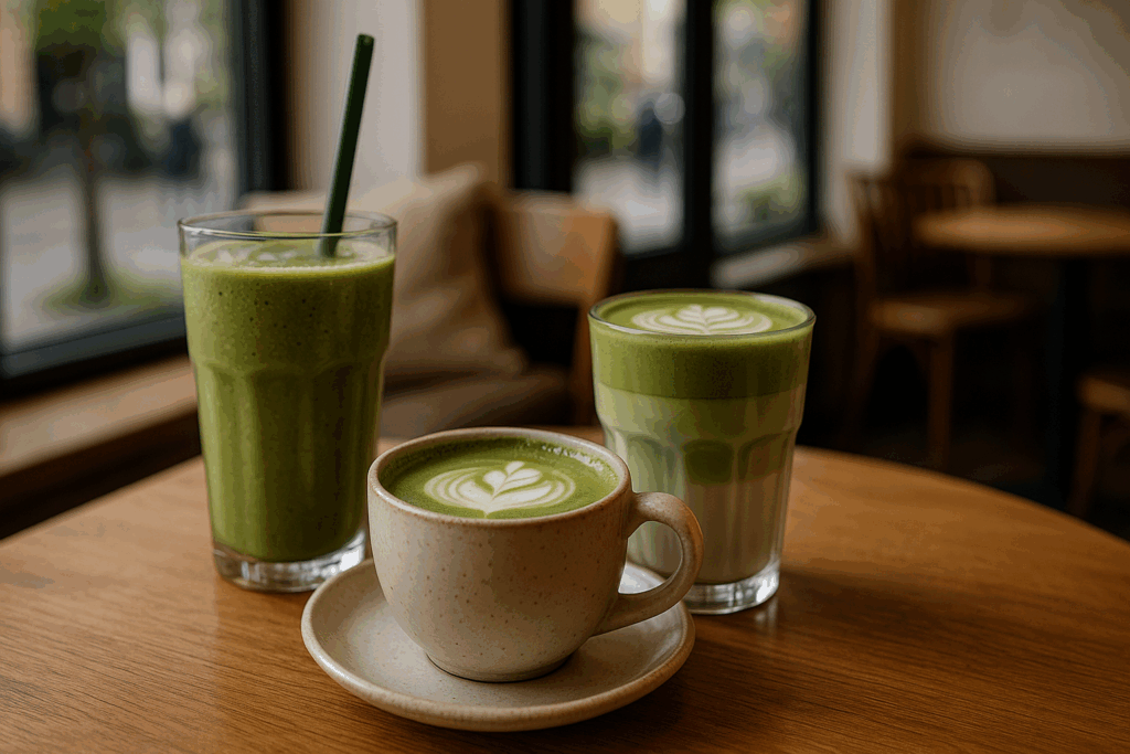 Illustration af matcha tilbud