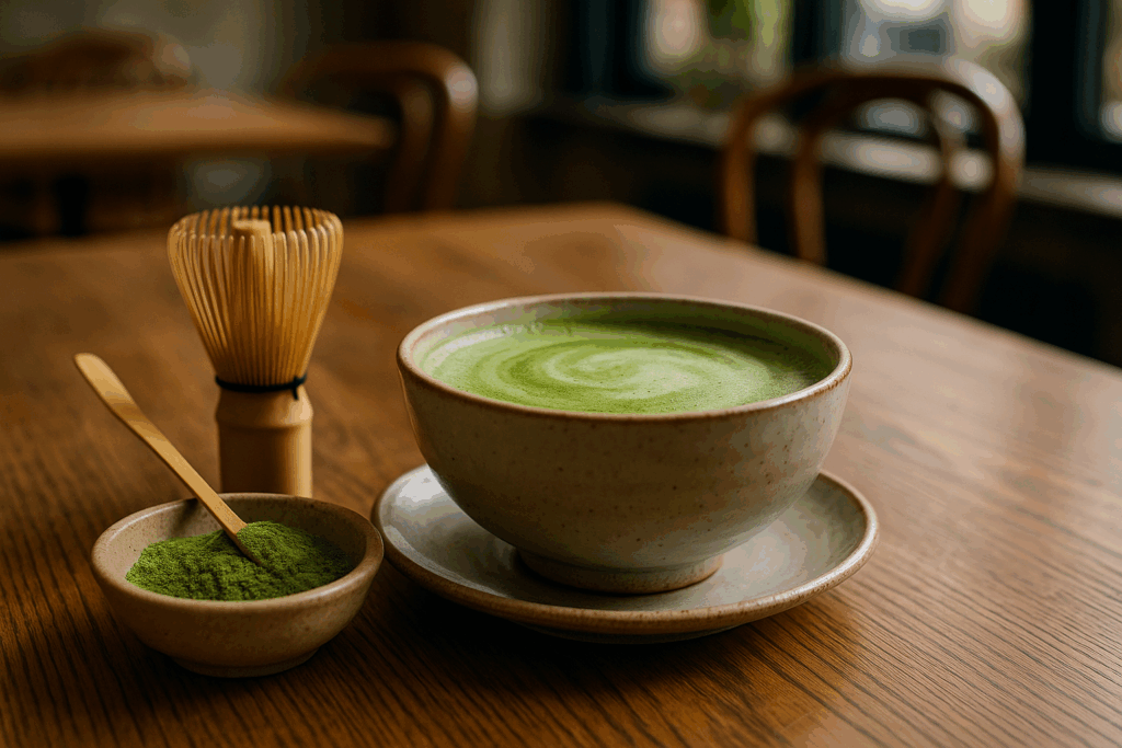 Illustration af what is matcha
