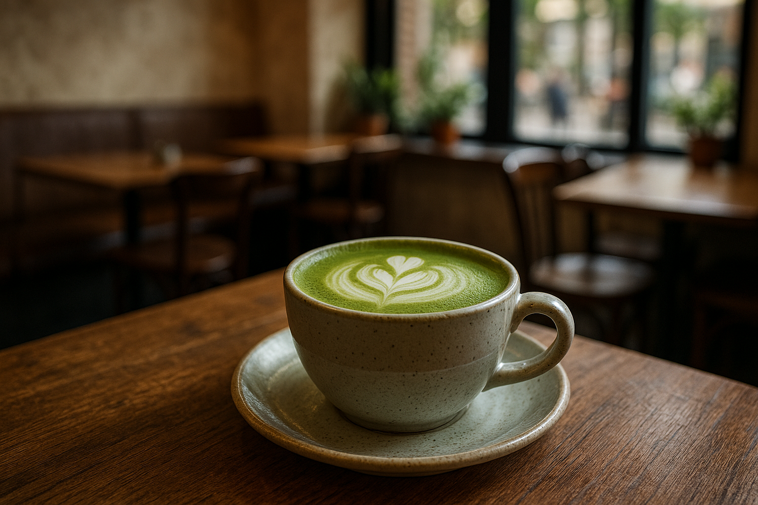 Illustration af matcha energi