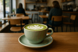 Illustration af matcha oprindelse