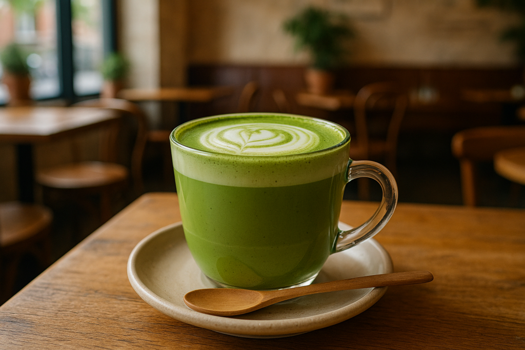 Illustration af matcha café oplevelse aarhus