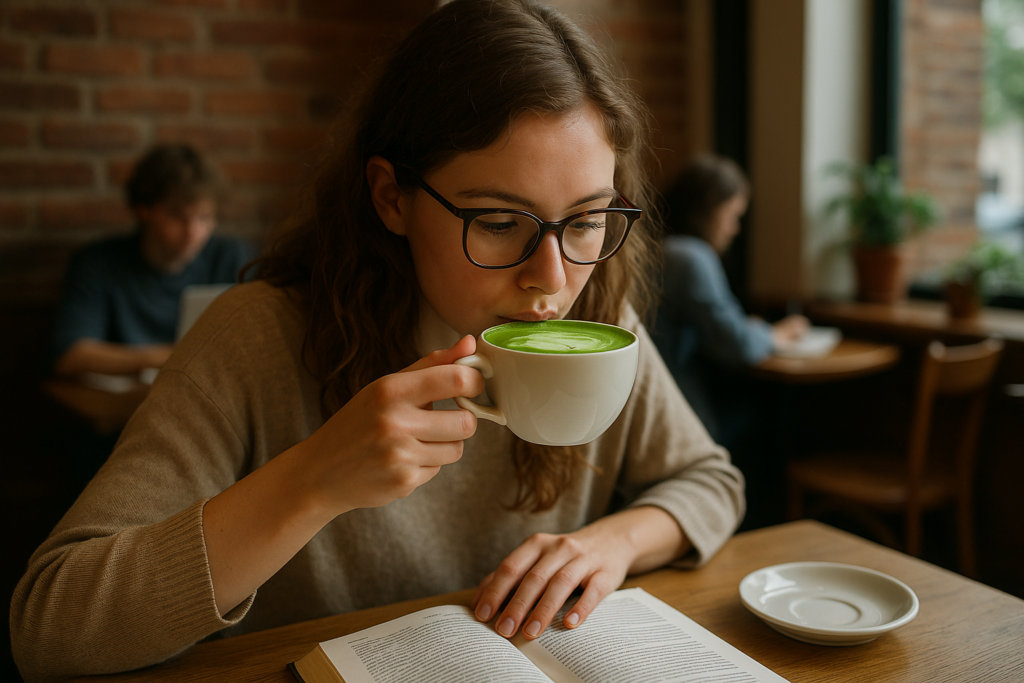 Illustration af matcha for studerende