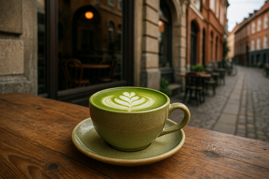 Illustration af matcha oplevelse aarhus