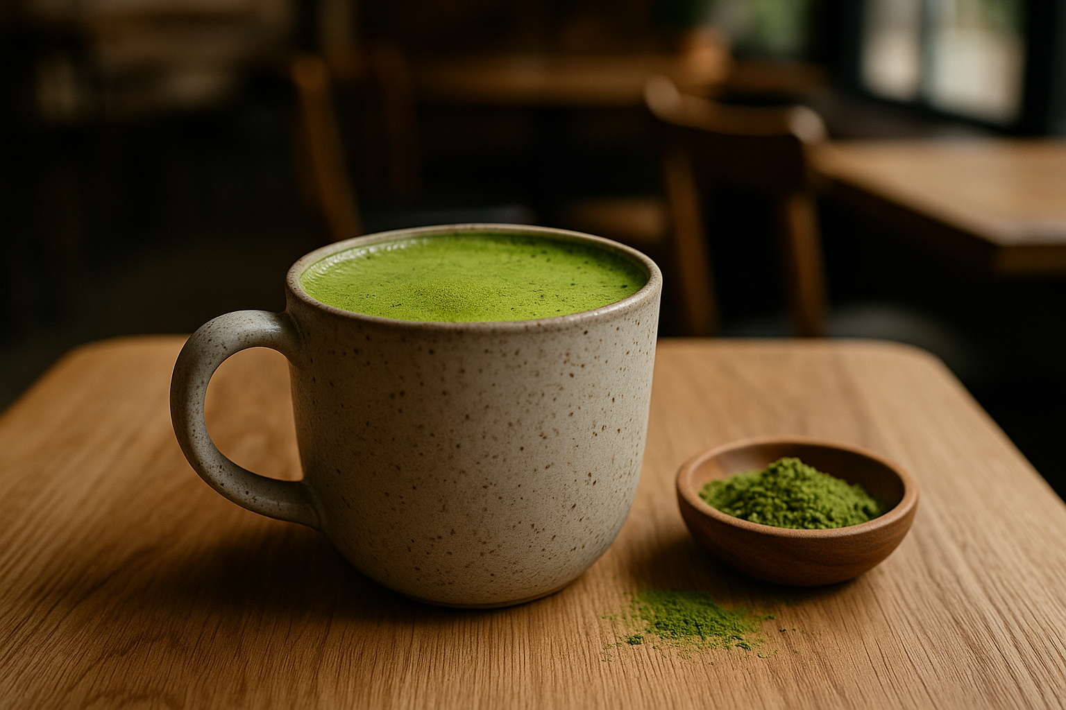 Illustration af matcha som daglig energi