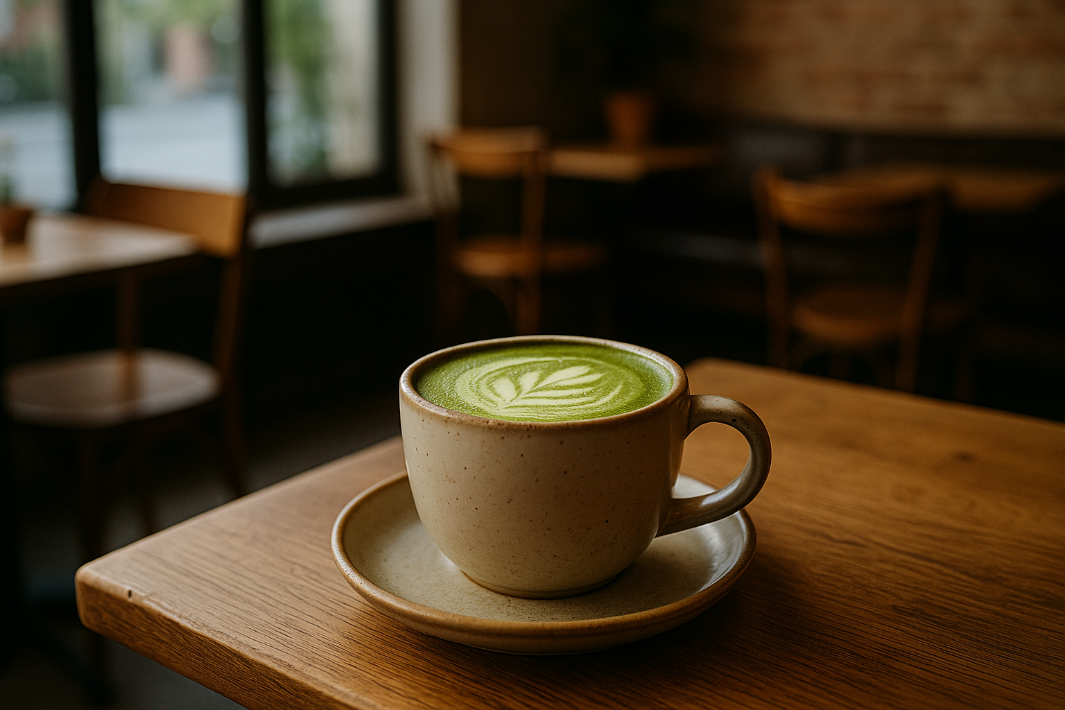 Illustration af matcha som kaffealternativ