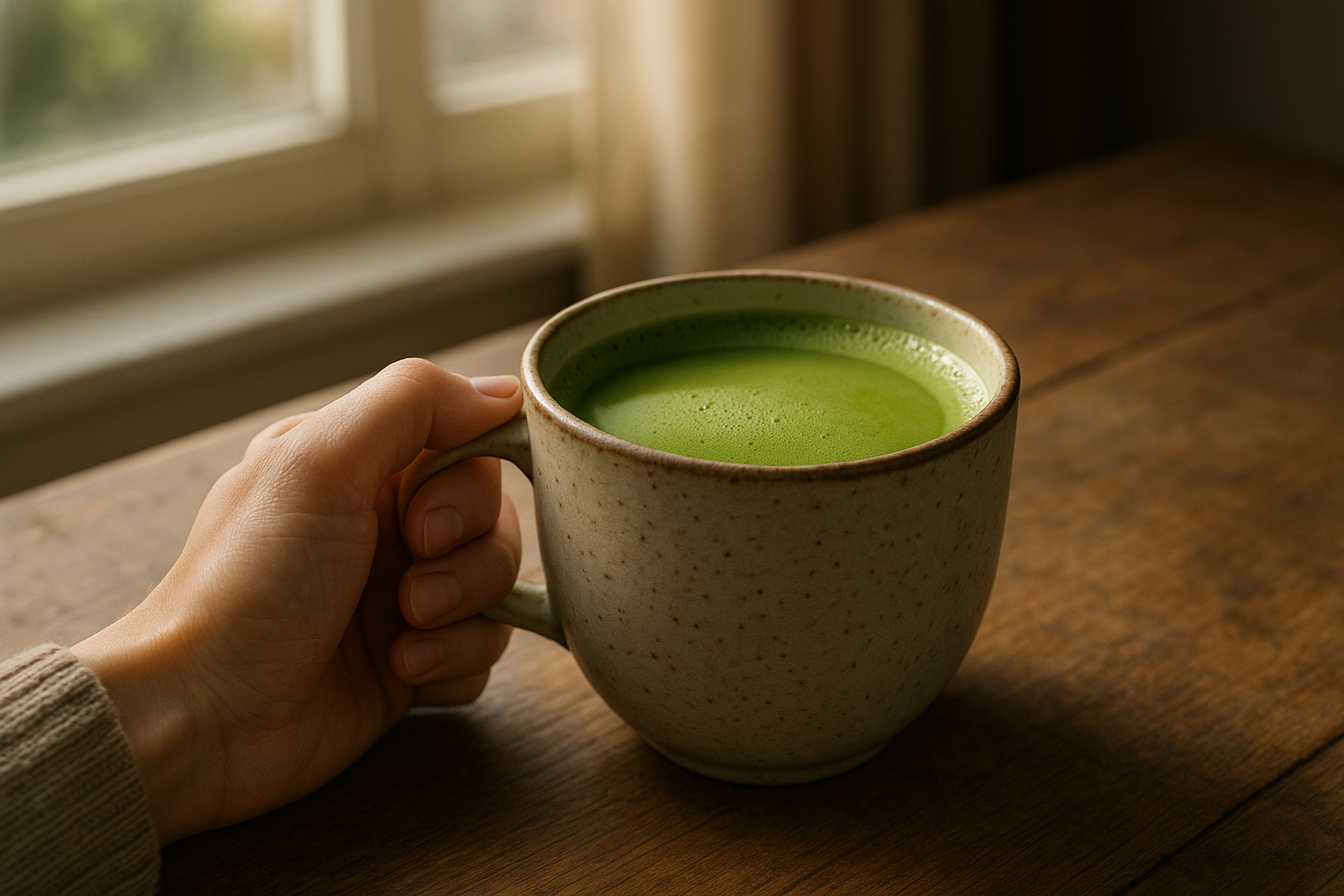 Illustration af matcha som livsstil