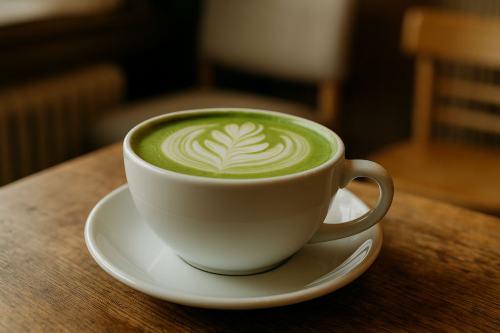 Illustration af matcha uden bitter smag