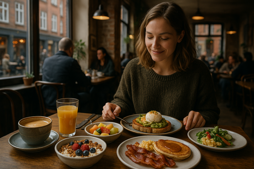 Illustration af bedste brunch aarhus