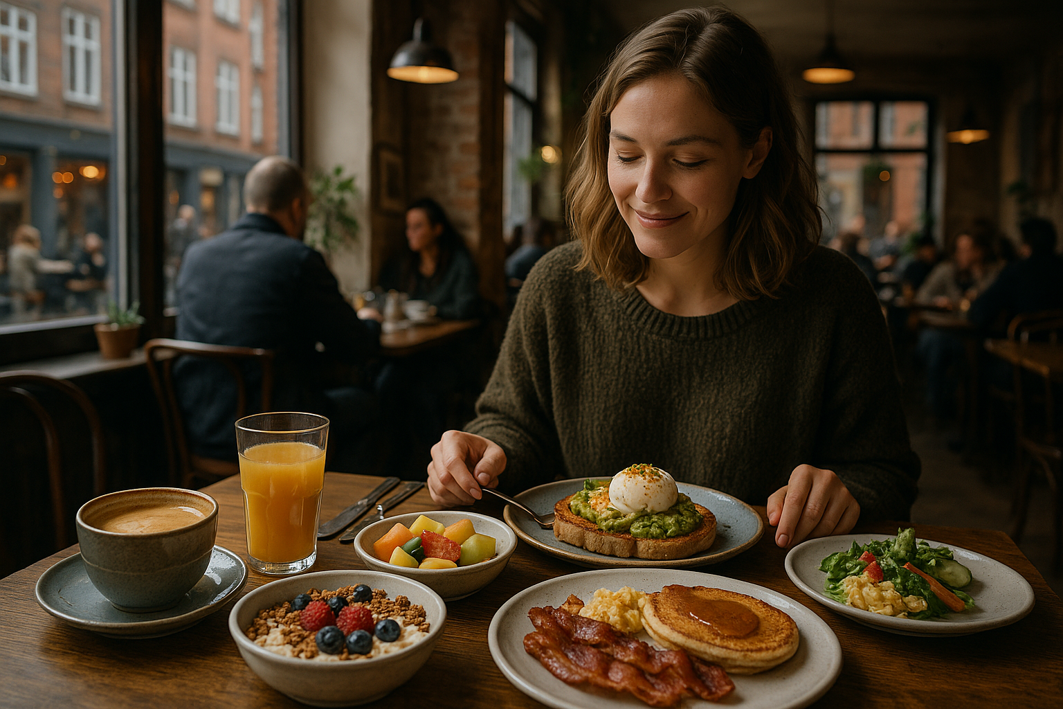 Illustration af bedste brunch aarhus