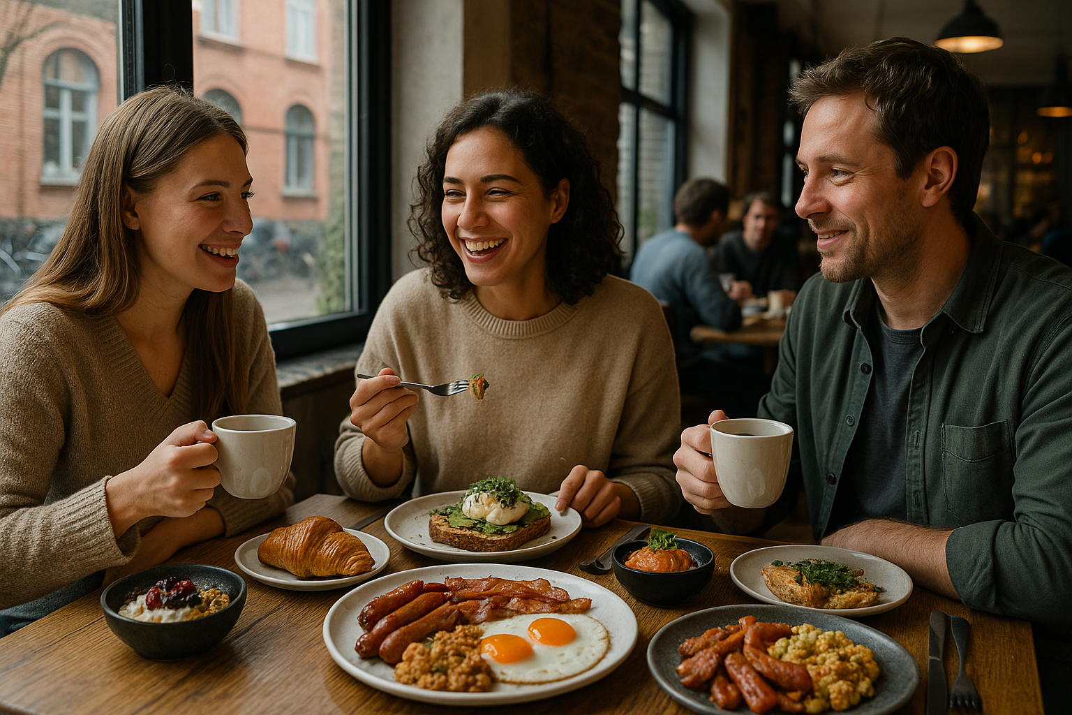 Illustration af brunch aarhus c