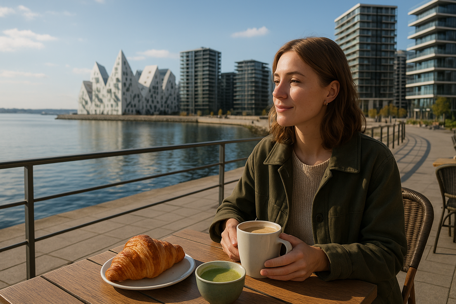 Illustration af cafe århus ø