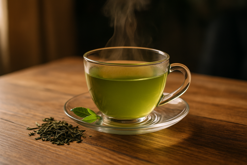 Illustration af hvad er grøn te godt for