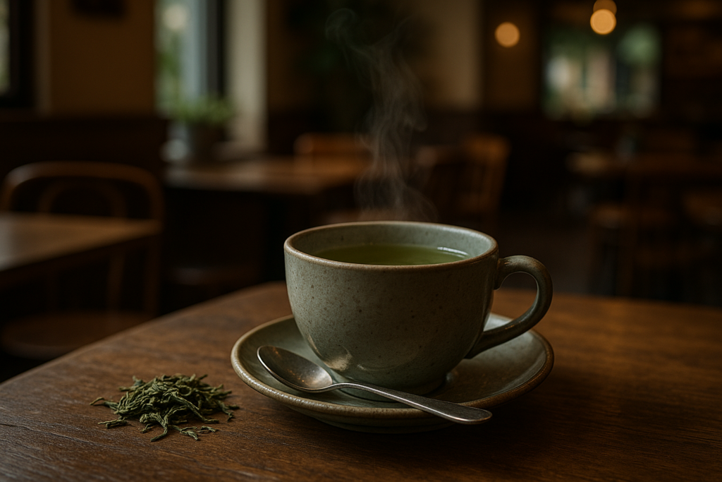 Illustration af hvad gør grøn te