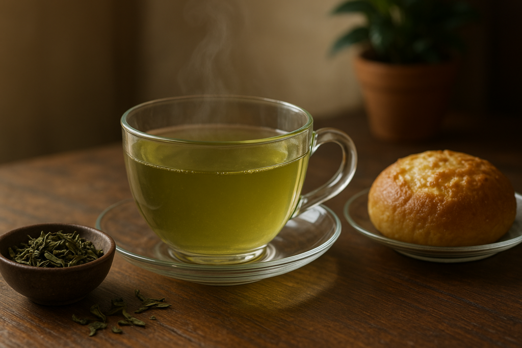 Illustration af hvor meget grøn te må man drikke om dagen