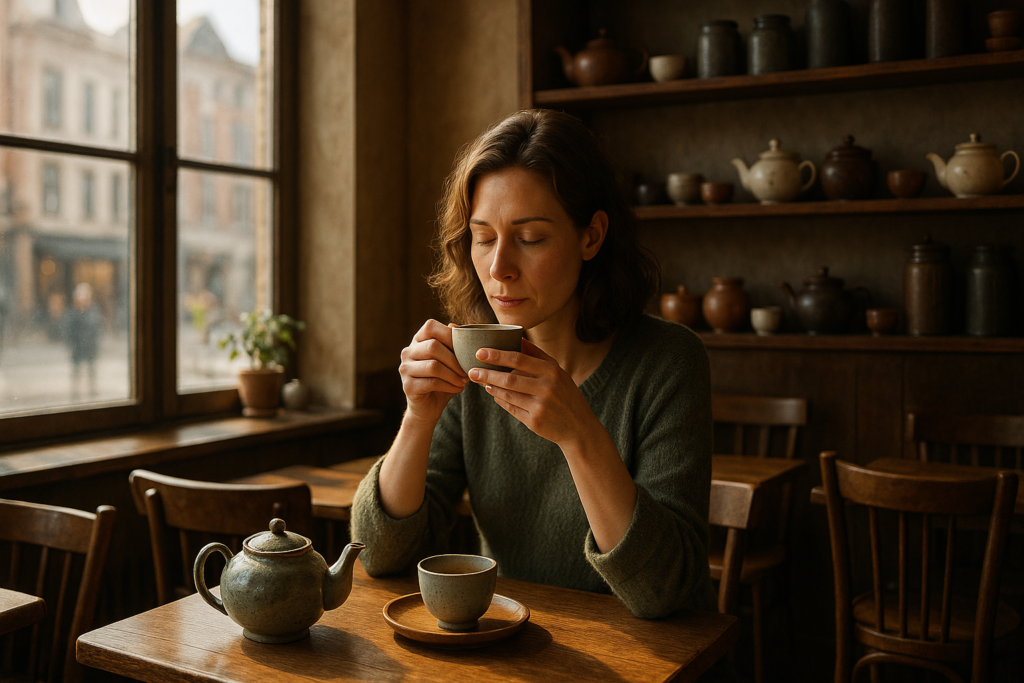 Illustration af te hus