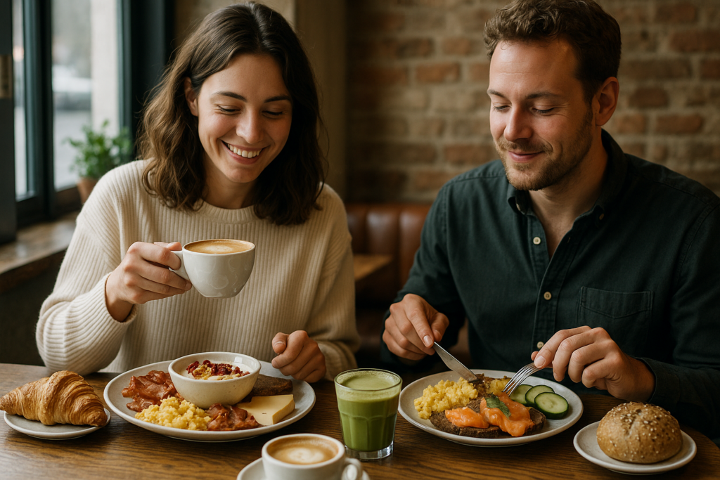 Illustration af bedste brunch buffet