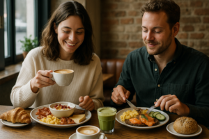 Illustration af bedste brunch buffet