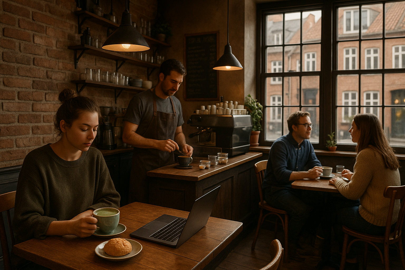 Illustration af bedste cafe i århus