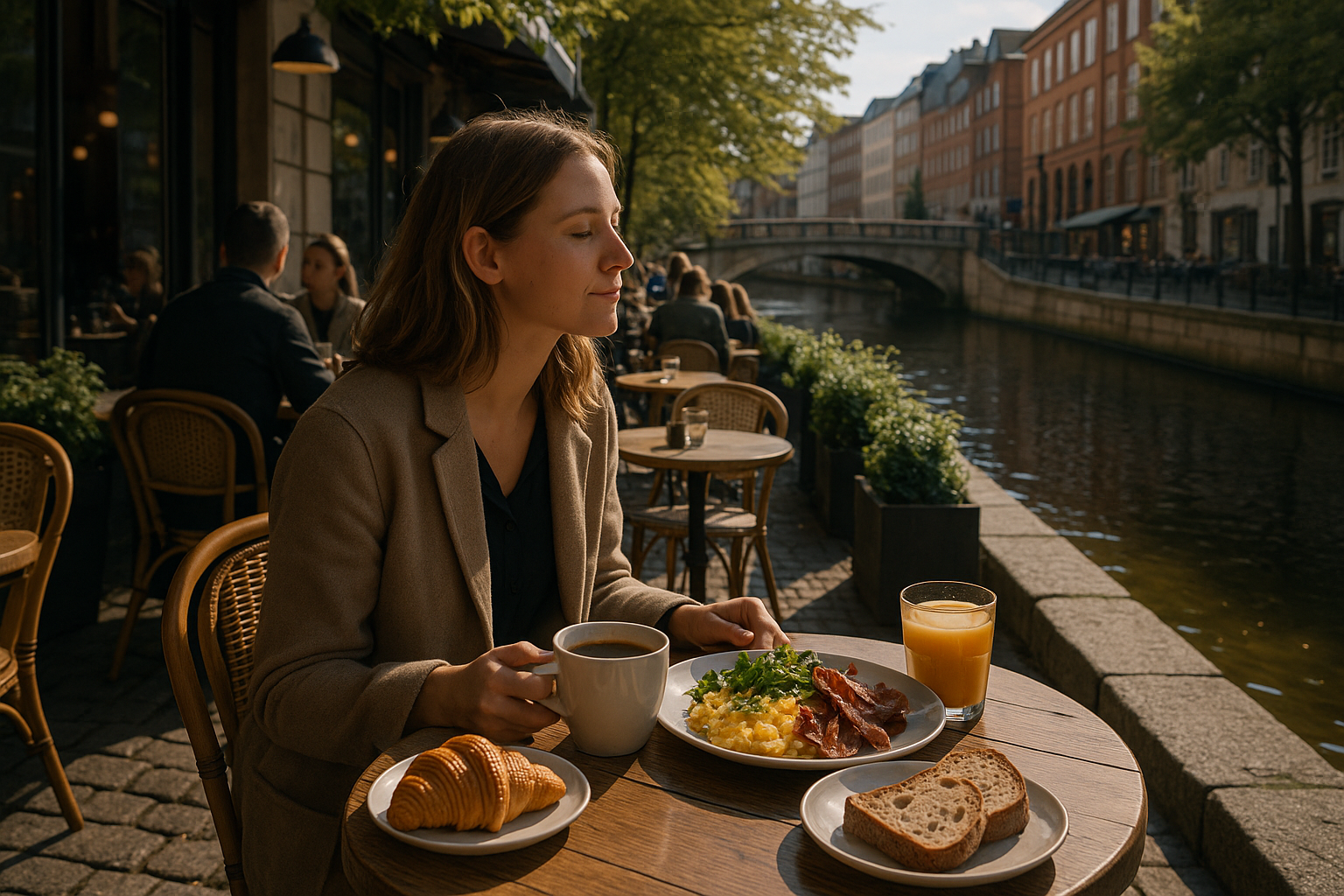 Illustration af brunch åen århus