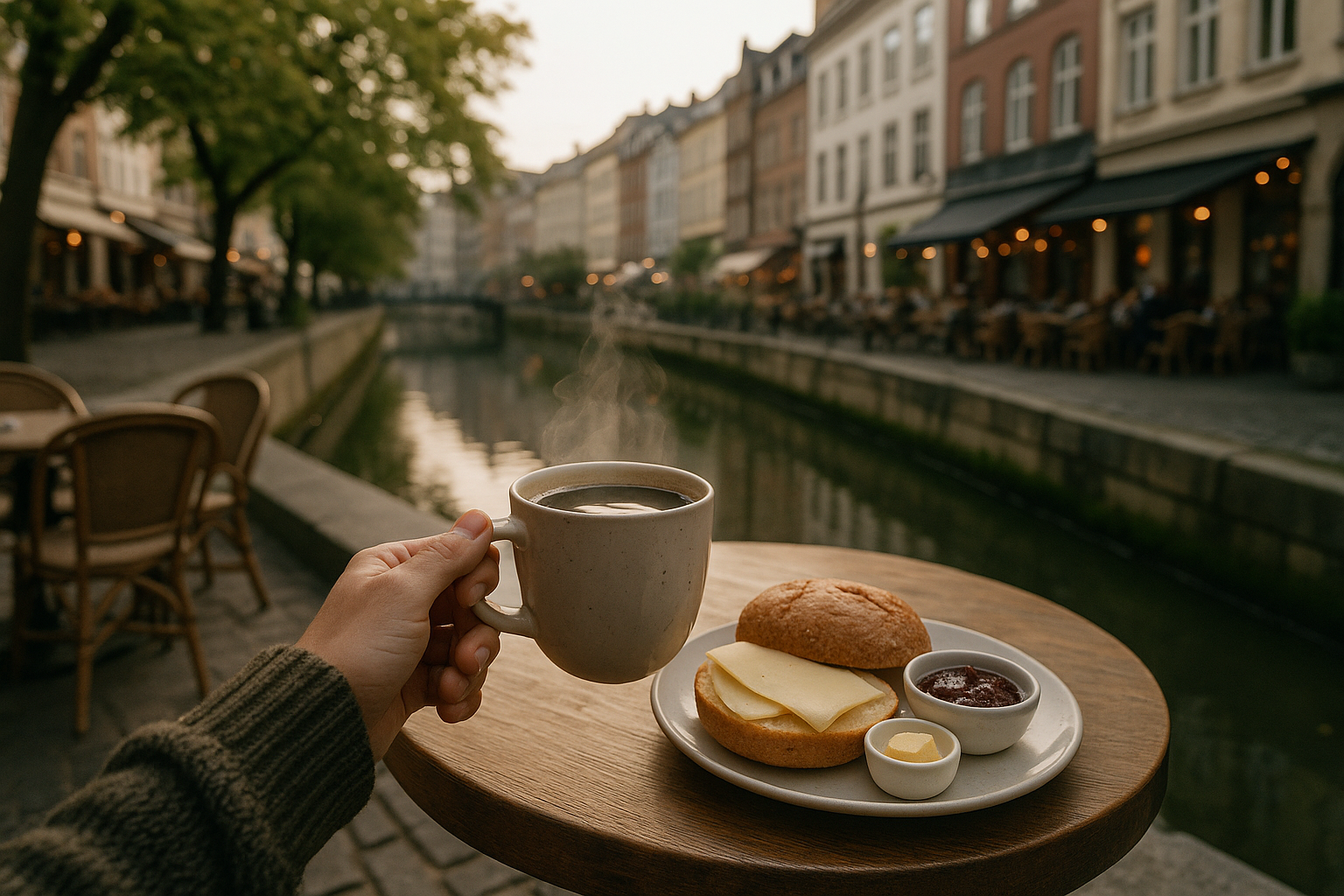 Illustration af brunch aarhus åen