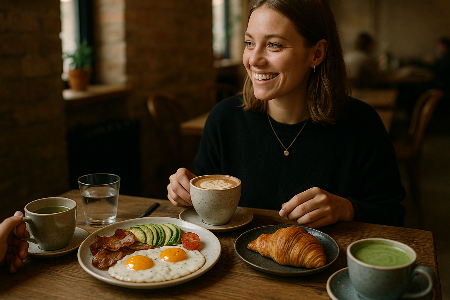 Illustration af brunch cafe århus